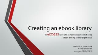 Creating an ebook library