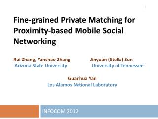 Fine-grained Private Matching for Proximity-based Mobile Social Networking