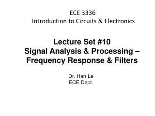 ECE 3336 Introduction to Circuits &amp; Electronics