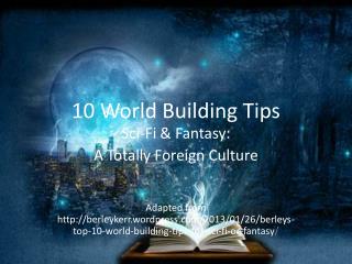 10 World Building Tips