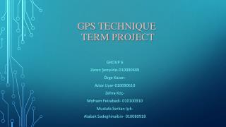 Gps techn?que term project