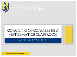 Coaching of coaches in a mathematics classroom