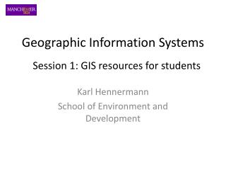 Geographic Information Systems