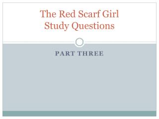 The Red Scarf Girl Study Questions