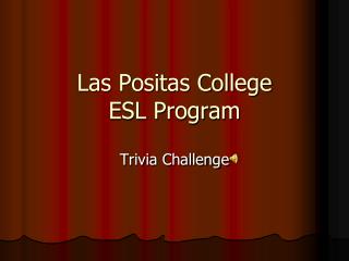 Las Positas College ESL Program
