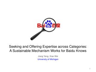 Seeking and Offering Expertise across Categories: A Sustainable Mechanism Works for Baidu Knows