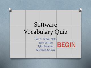 Software Vocabulary Quiz