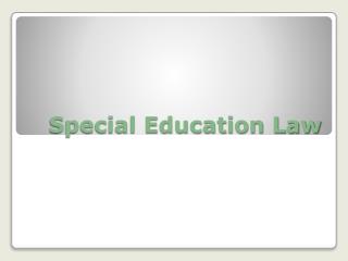 Special Education Law