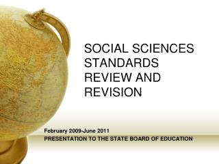 SOCIAL SCIENCES STANDARDS REVIEW AND REVISION