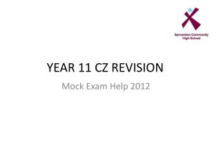 YEAR 11 CZ REVISION