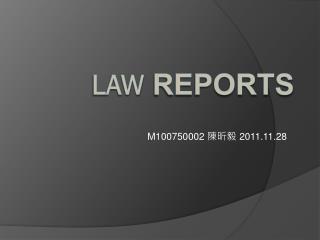 law Reports