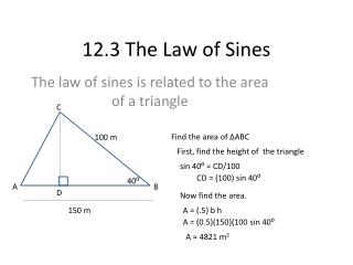 12.3 The Law of Sines