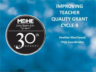 Improving teacher quality Grant Cycle-9