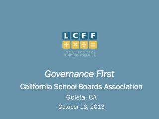 Governance First