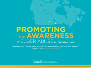 Developed by the Canadian Nurses Association and the Registered Nurses’ Association of Ontario Adapted for use by [name