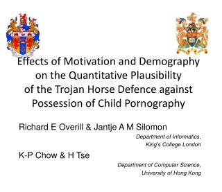 Effects of Motivation and Demography on the Quantitative Plausibility of the Trojan Horse Defence against Possession of