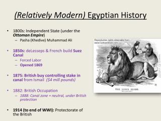 (Relatively Modern) Egyptian History