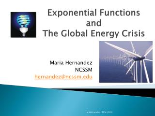 Exponential Functions and The Global Energy Crisis
