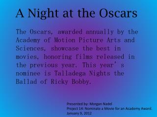 A Night at the Oscars