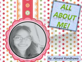 All About Me!
