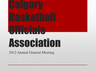 Calgary Basketball Officials Association
