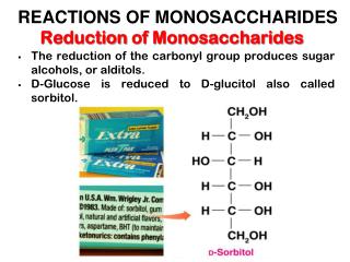 Reduction of Monosaccharides
