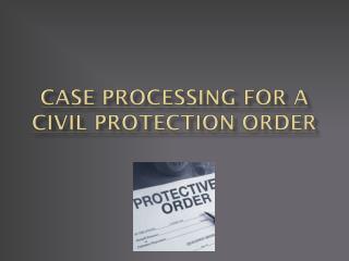 Case Processing for a Civil Protection Order