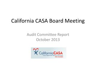 California CASA Board Meeting