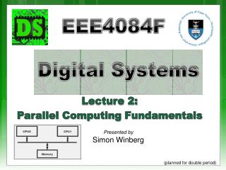 Lecture 2: Parallel Computing Fundamentals