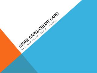 Store Card/Credit Card