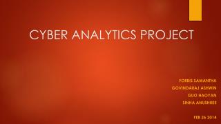 CYBER ANALYTICS PROJECT
