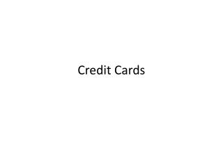 Credit Cards