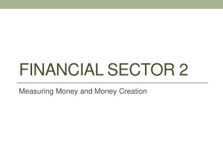 Financial Sector 2