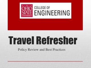 Travel Refresher