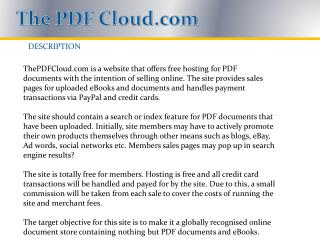 The PDF Cloud.com
