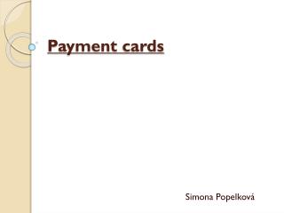 Payment cards