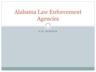 Alabama Law Enforcement Agencies