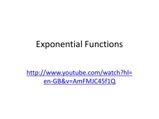 Exponential Functions