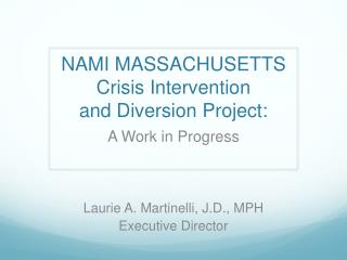 NAMI MASSACHUSETTS Crisis Intervention and Diversion Project: