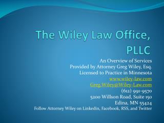 The Wiley Law Office, PLLC