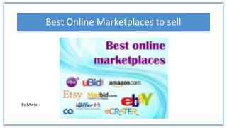 Best Online Marketplaces to sell