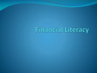 PPT - FINANCIAL LITERACY PowerPoint Presentation, free download - ID ...