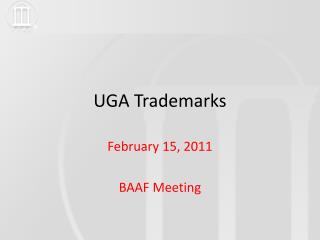 UGA Trademarks