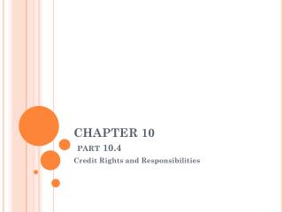 CHAPTER 10 part 10.4