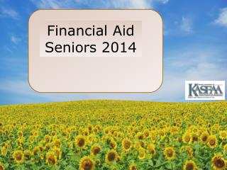 Financial Aid Seniors 2014