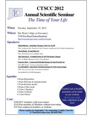 CT -- SCC 2012 Annual Scientific Seminar