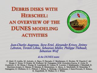 Debris disks with Herschel : an overview of the DUNES modeling activities
