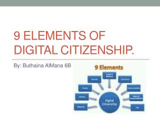 9 elements of digital citizenship.