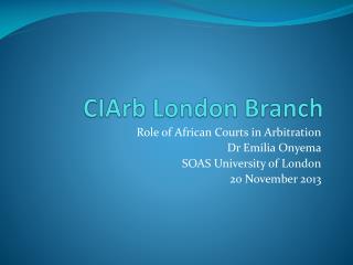 CIArb London Branch