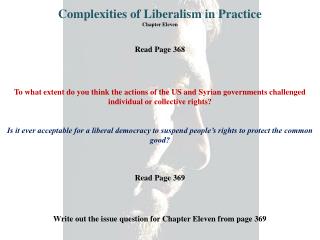 Complexities of Liberalism in Practice Chapter Eleven